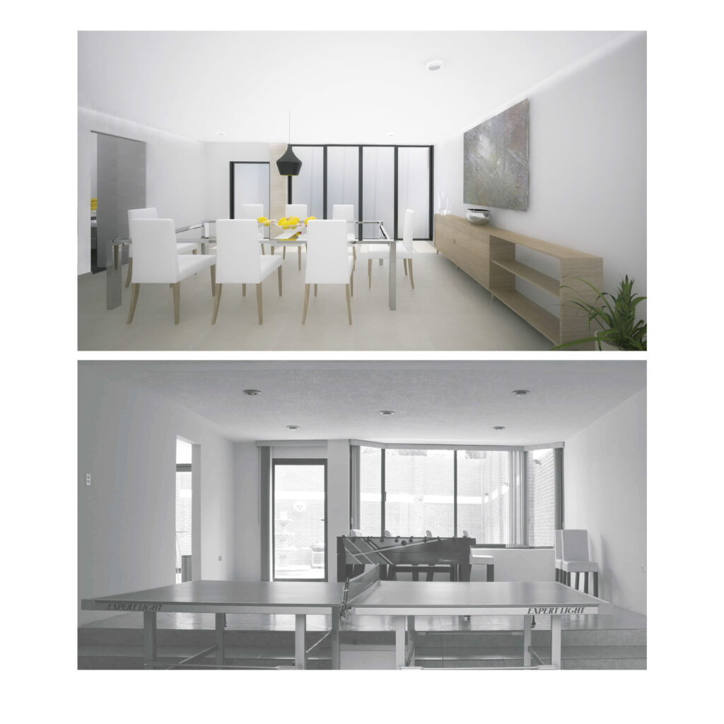 MOLCAJETE Arquitectura _ interiores _ casa yectuani antes y propuesta comedor